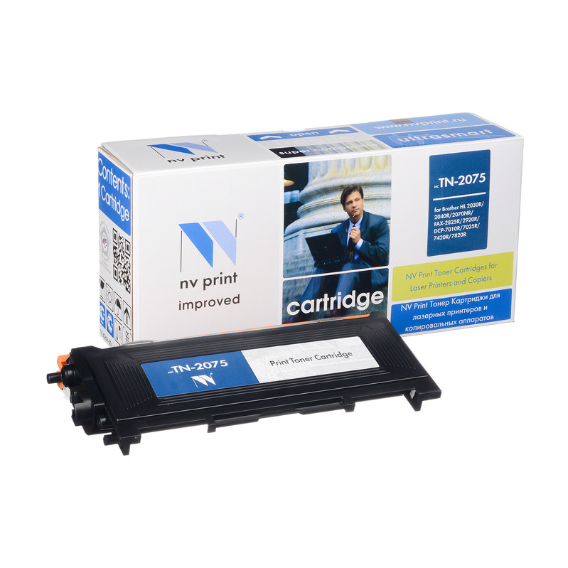 

Картридж лазерный NV Print NV-TN2075T (TN-2075), черный, 2500 страниц, совместимый для Brother HL-2030R, HL-2040R, HL-2070NR, FAX-2920R, FAX-2825R, DCP-7010R, DCP-7025R, MFC-7420R, MFC-7820NR