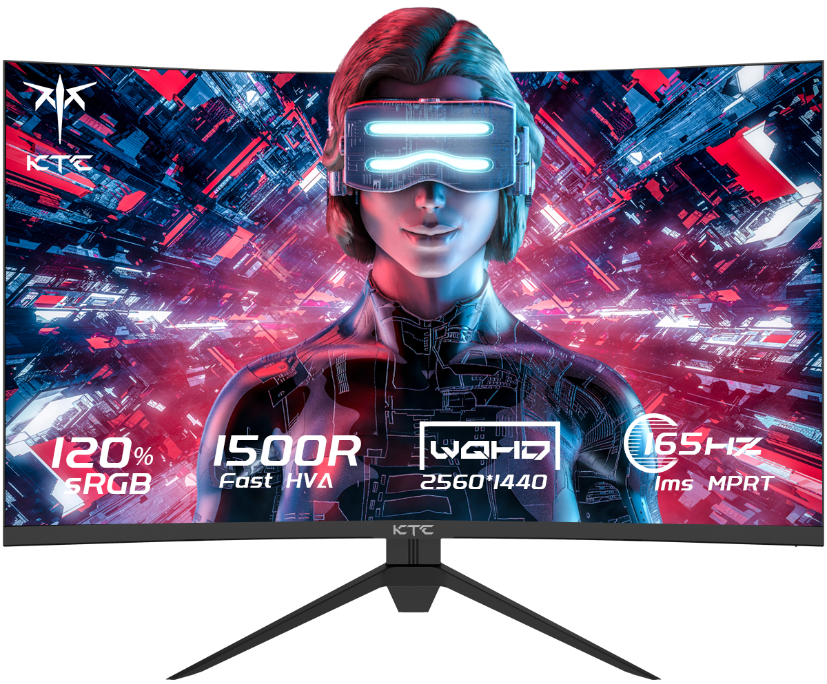 

Монитор 27" KTC H27S17 VA, изогнутый, 2560x1440 (16:9), 350кд/м2, 165 Гц, 1 мс, 178°/178°, HDMI, DisplayPort, USB-Hub, черный (H27S17), H27S17