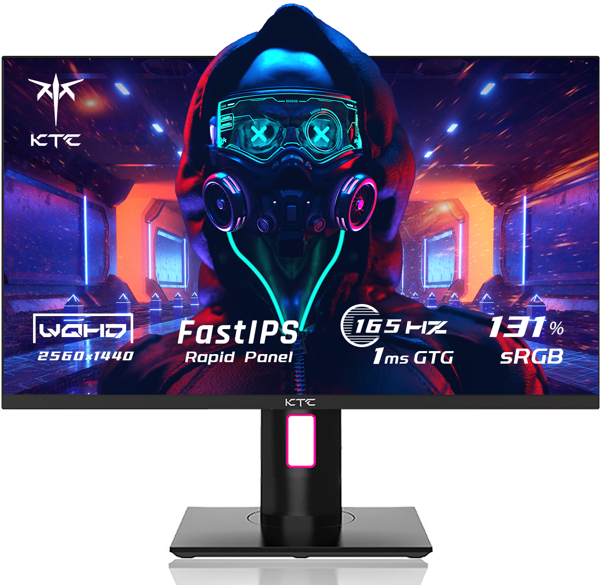 

Монитор 27" KTC H27T22 IPS, 2560x1440 (16:9), 350кд/м2, 165 Гц, 1 мс, 178°/178°, HDMI, DisplayPort, USB-Hub, черный (H27T22), H27T22