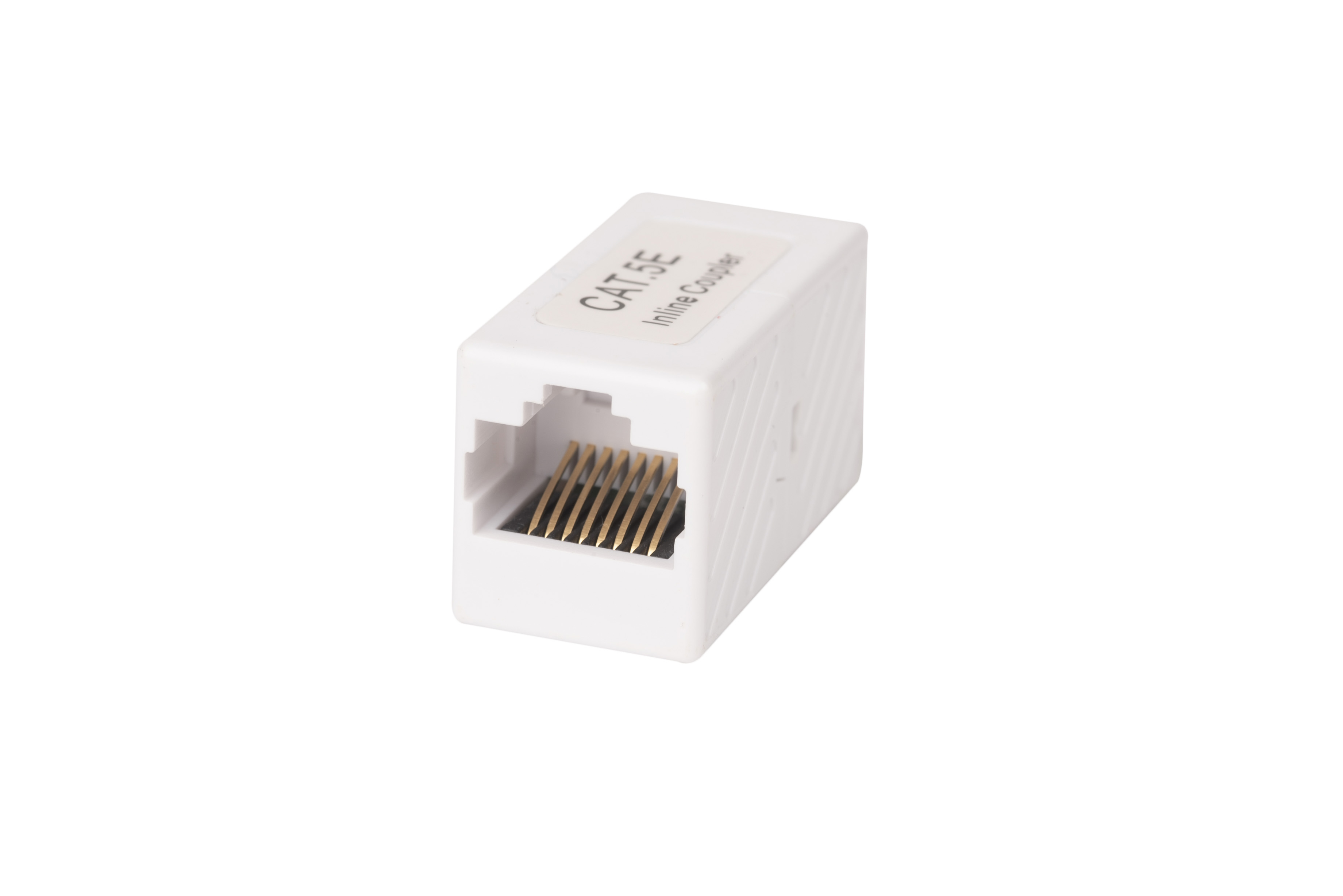 Адаптер-проходной RJ-45 8P8C категория 5e, белый Hyperline (WR-CA-8p8c-C5E)