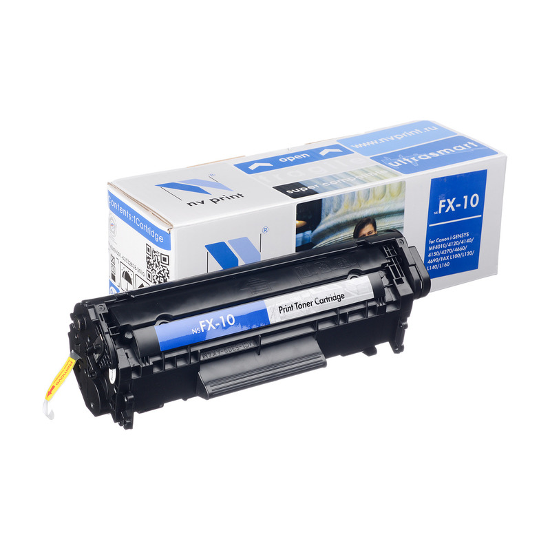 

Картридж лазерный NV Print NV-FX10 (FX-10), черный, 2000 страниц, совместимый для Canon FAX-L100 / L120 / L140 / L160 / L95, MF-4010 / 4018 / 4120 / 4140 / 4150 / 4270 / 4320 / 4330 / 4340 / 4350 / 4370 / 4380 / 4660 / 4690, PC-D440 /D450