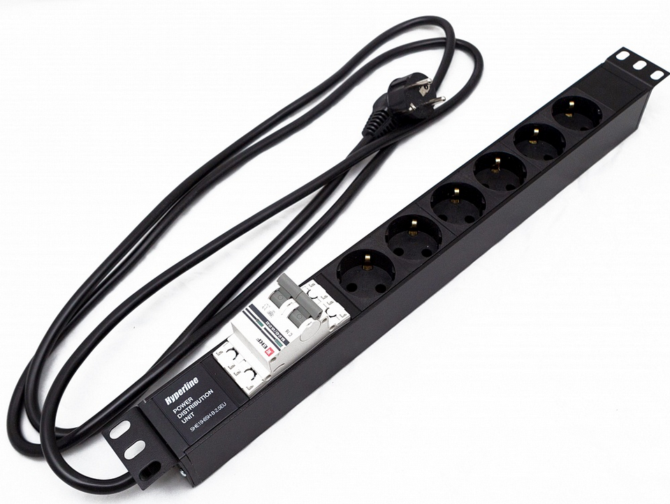 

Блок розеток (PDU) Hyperline SHE19-6SH-B-2.5EU, 1U, кол-во розеток:6 (6xЕвро), 16А, черный, кабель питания 2.5 м (SHE19-6SH-B-2.5EU), SHE19-6SH-B-2.5EU