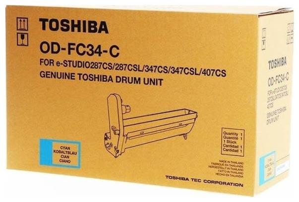 Драм-картридж (фотобарабан) Toshiba OD-FC34C/6A000001578, голубой, 30000 страниц, оригинальный для e-STUDIO287CS/347CS/407CS