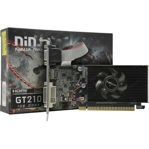 Видеокарта Ninja NVIDIA GeForce G 210 NF21NP013F, 1Gb DDR3, 64 бит, PCI-E, VGA, DVI, HDMI, Retail (NF21NP013F)