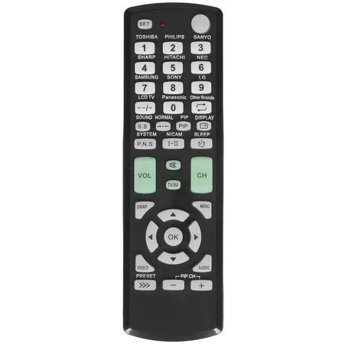 Универсальный пульт REXANT RX-E877 для телевизоров, черный (38-0015)