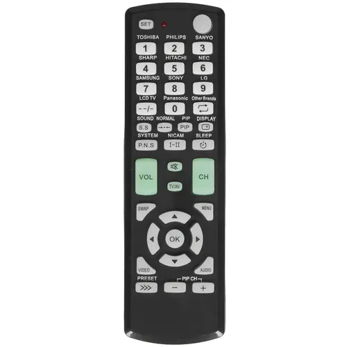 

Универсальный пульт REXANT RX-E877 для телевизоров, черный (38-0015), RX-E877