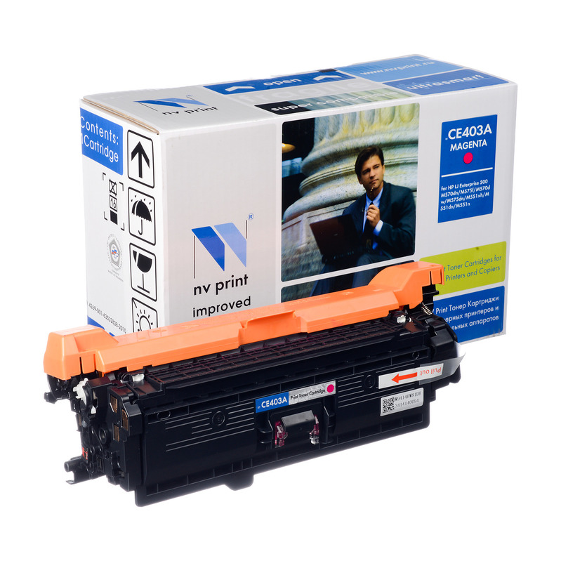 

Картридж лазерный NV Print NV-CE403AM (507A), пурпурный, 6000 страниц, совместимый для Color LaserJet Enterprise 500 M575 / M551 / 570