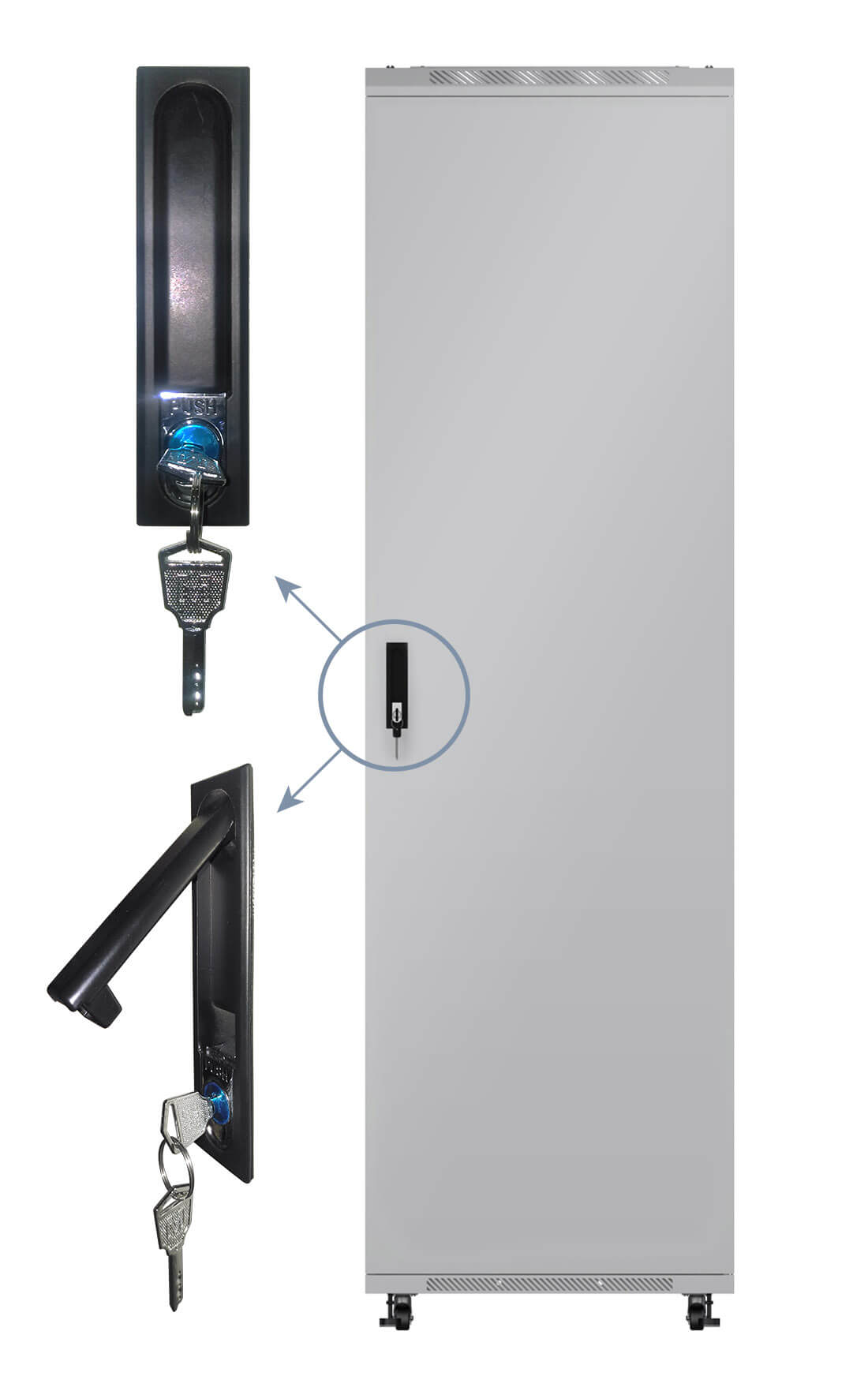 

Дверь для шкафа Netko серии Expert 42U Ширина 600, металлическая, серая (N.FRTD-M.42U.66406.GY), Серый, Expert