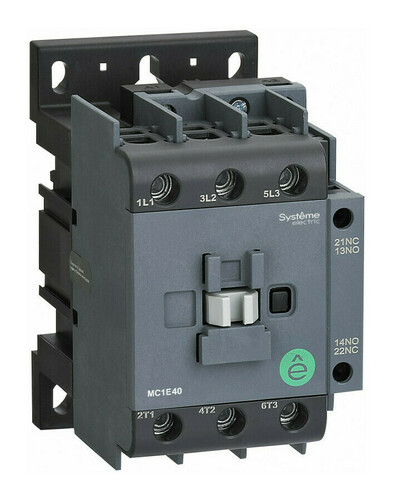 Контактор 40А 220 В, AC, 1НО + 1НЗ, SCHNEIDER ELECTRIC MC1E (MC1E40M7)