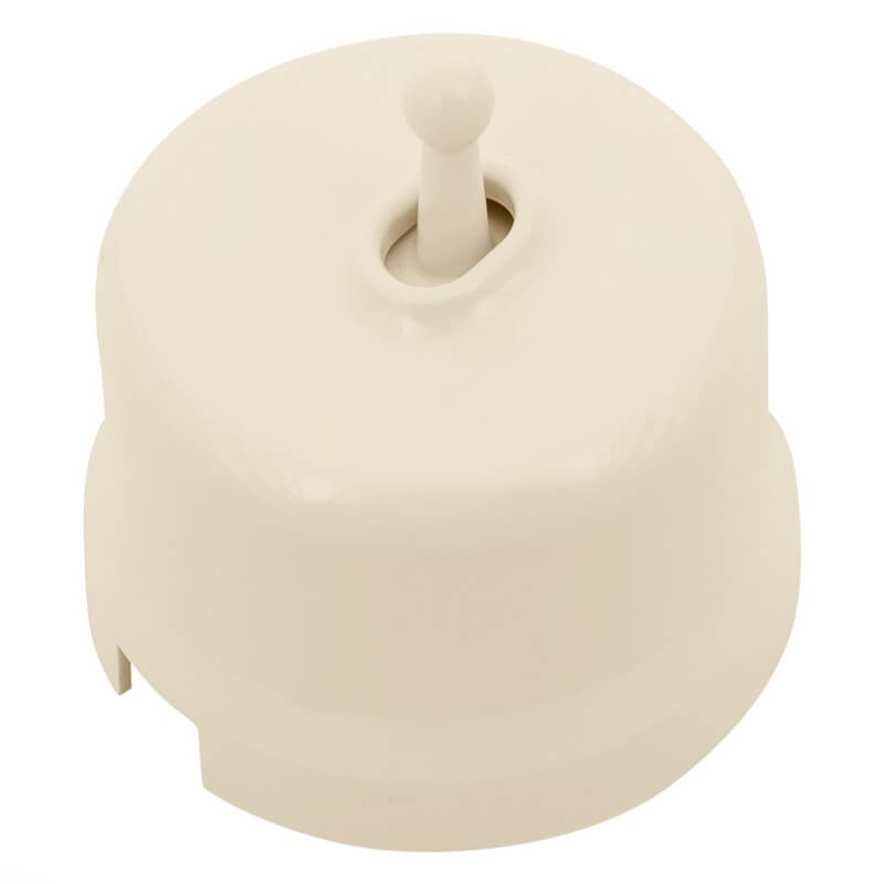 

Выключатель Bironi B1-230-24, 1кл., открытый монтаж, в сборе, песочный (B1-230-24), B1-230-24