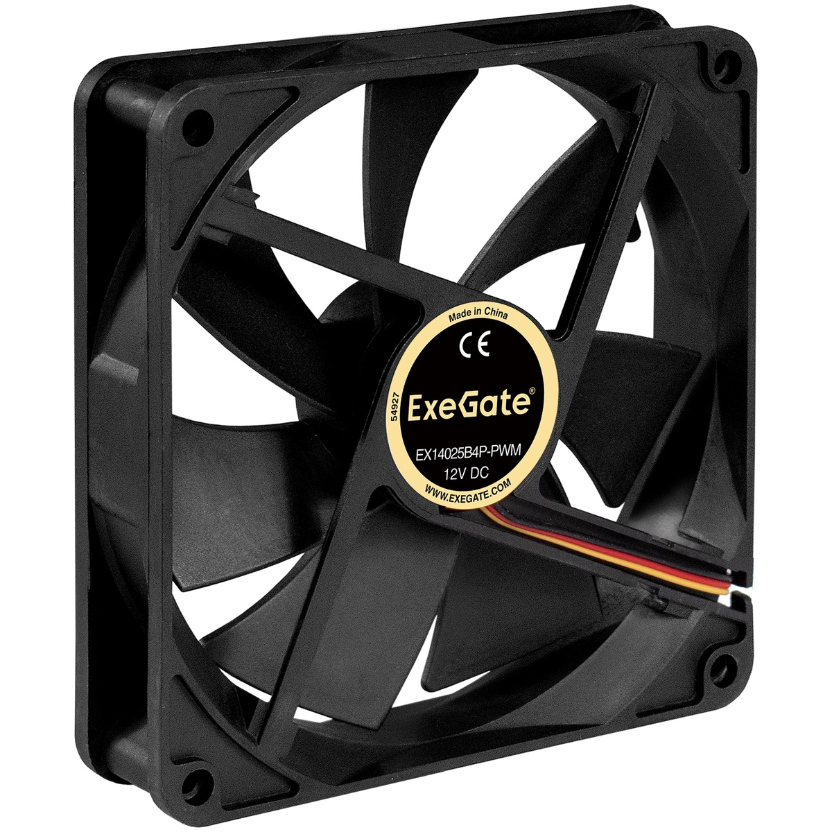Вентилятор ExeGate EX14025B2P, 140 мм, 1250rpm, 24.5 дБ, 2-pin, 1шт (EX295249RUS) - фото 1