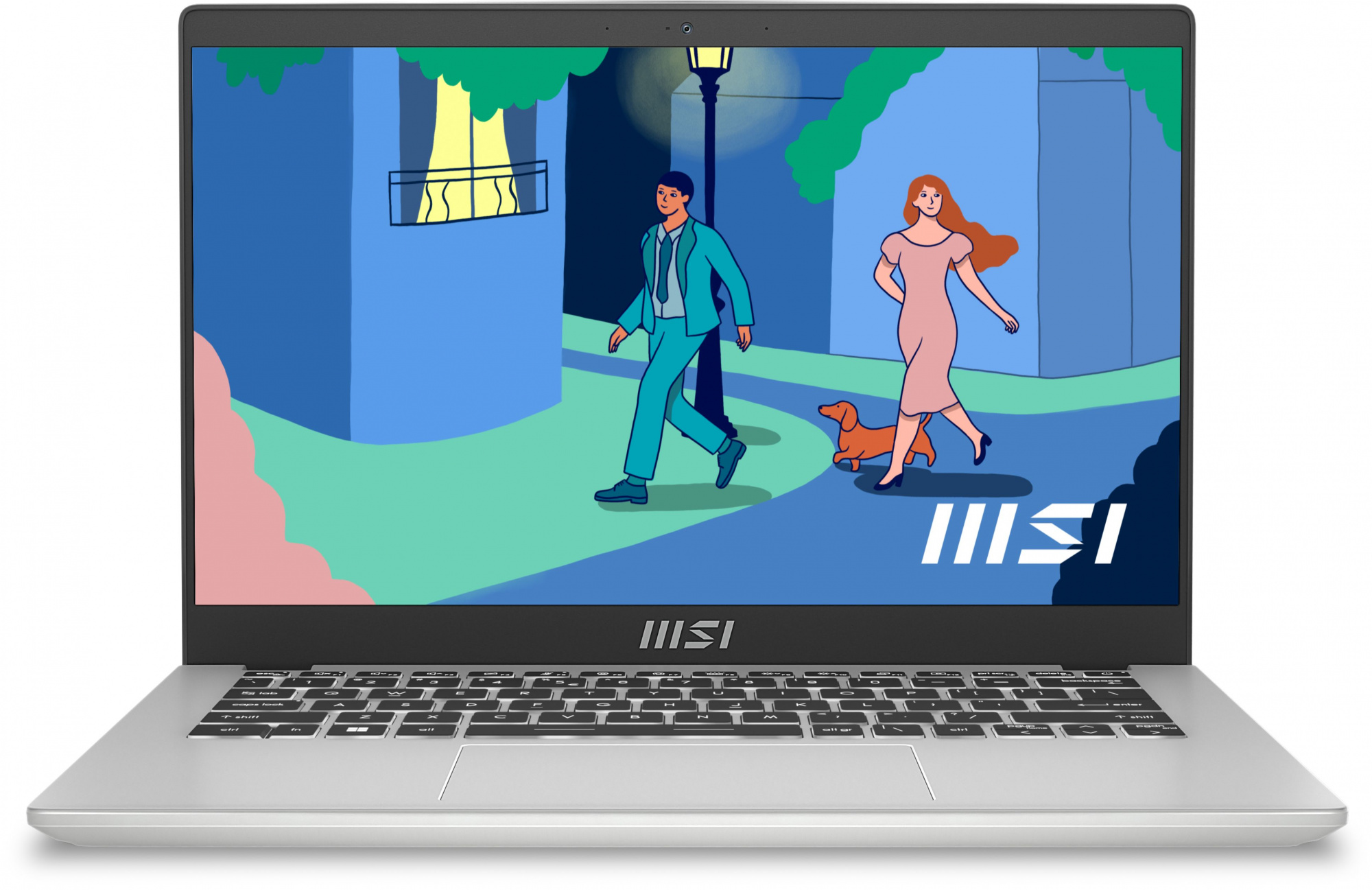 Ноутбук 14" MSI Modern 14 C12MО-688RU, серебристый (9S7-14J111-688)