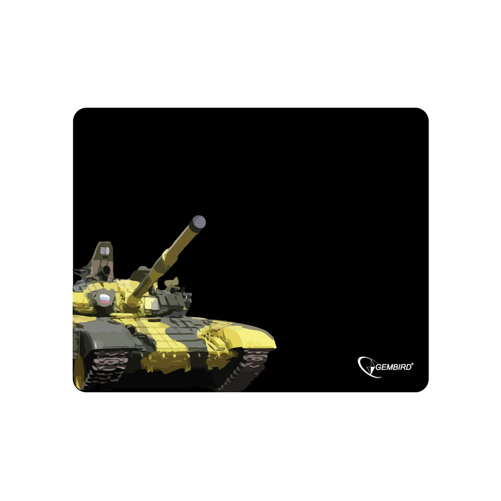 

Коврик для мыши Gembird танк, игровой, 250x200x3мм, черный/принт (MP-GAME10), танк