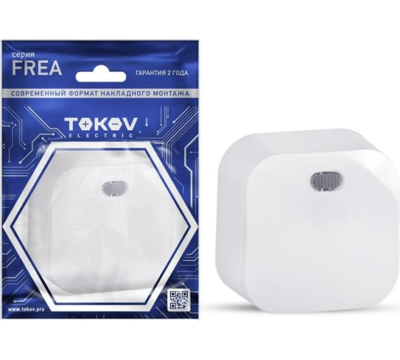 Выключатель Tokov Electric TKE-FR-V1I-C01, 1кл., белый