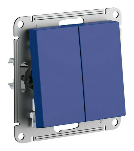 

Выключатель Schneider Electric AtlasDesign ATN001151, 2кл., индикатор/подсветка, скрытый монтаж, в сборе, аквамарин (ATN001151), ATN001151