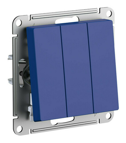 

Выключатель Schneider Electric AtlasDesign ATN001131, 3кл., индикатор/подсветка, скрытый монтаж, в сборе, аквамарин (ATN001131), ATN001131