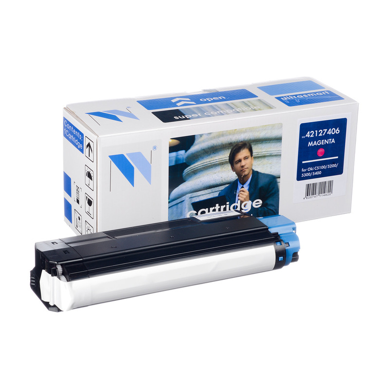 

Картридж лазерный NV Print NV-42127406M (42127406), пурпурный, 5000 страниц, совместимый, для OKI Oki C5100 / C5150 / C5200 / C5300 / C5400