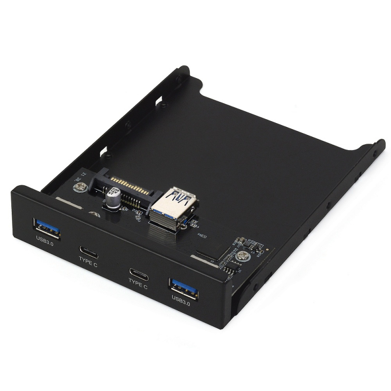 

Панель в отсек 3.5 Crown CM-CP3.5U32C2, 2 * USB 3.0 (A); 2 * USB 3.0 TYPE C, черный (CM000003529), CM-CP3.5U32C2