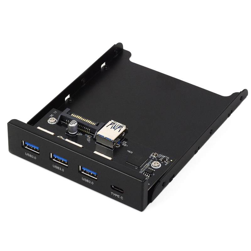 

Панель в отсек 3.5 Crown CM-CP3.5U33C1, 3 * USB 3.0 (A); 1 * USB 3.0 TYPE C, черный (CM000003531), CM-CP3.5U33C1