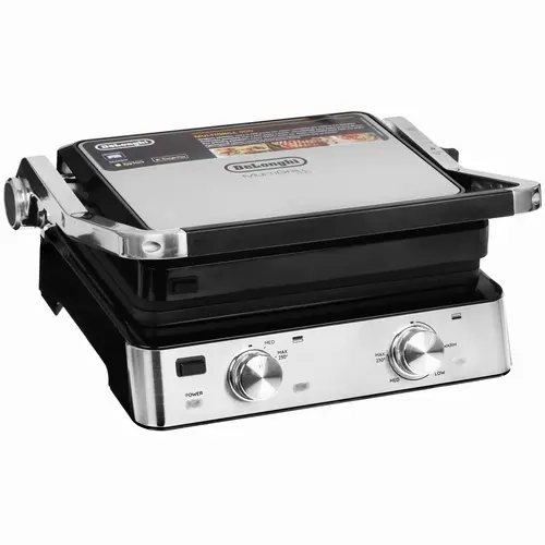 

Гриль De'Longhi CGH920 2 кВт, серебристый/черный, CGH920