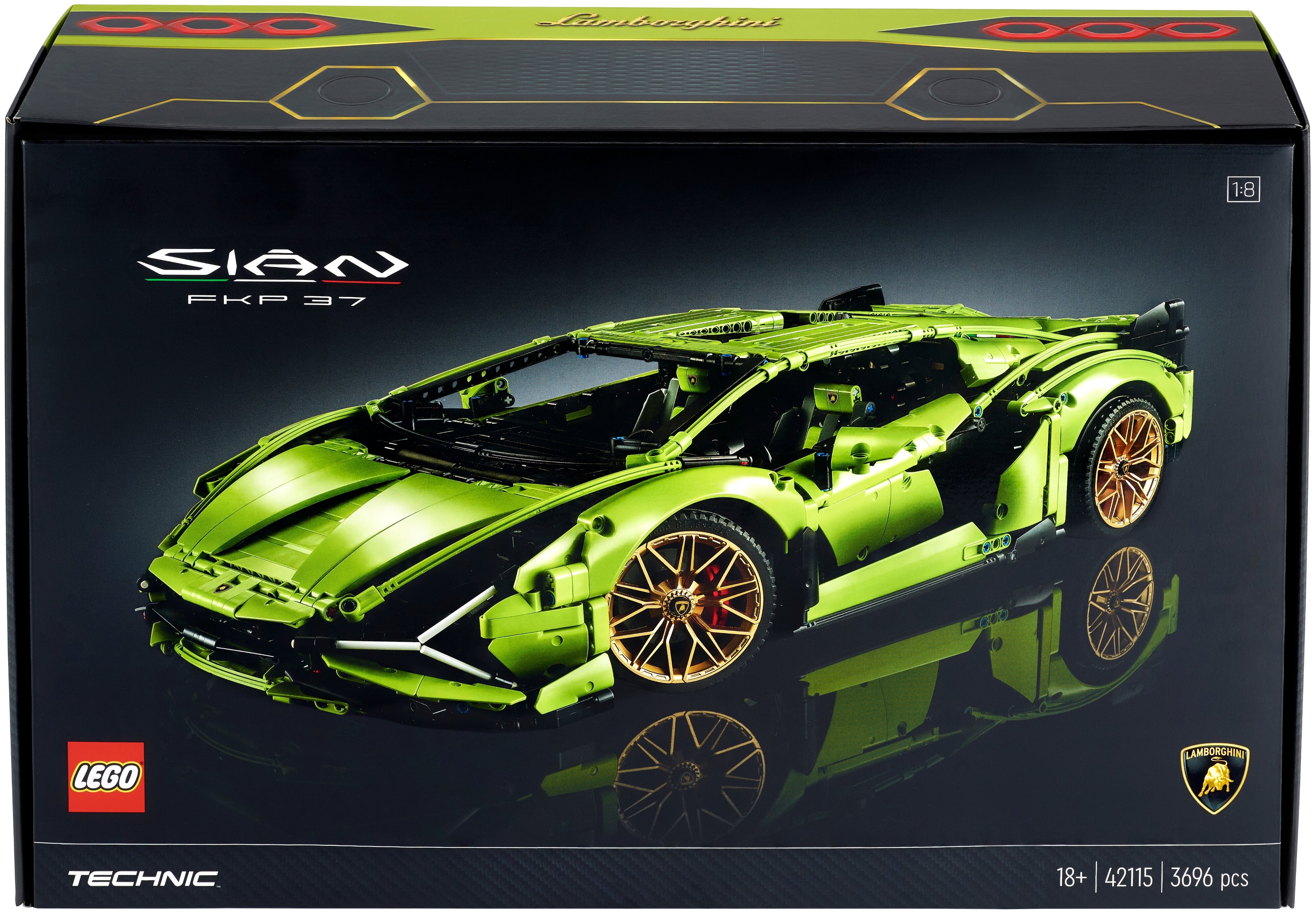 

Конструктор LEGO Lamborghini Sian FKP 37, деталей: 3696 (42115), Lamborghini Sian FKP 37