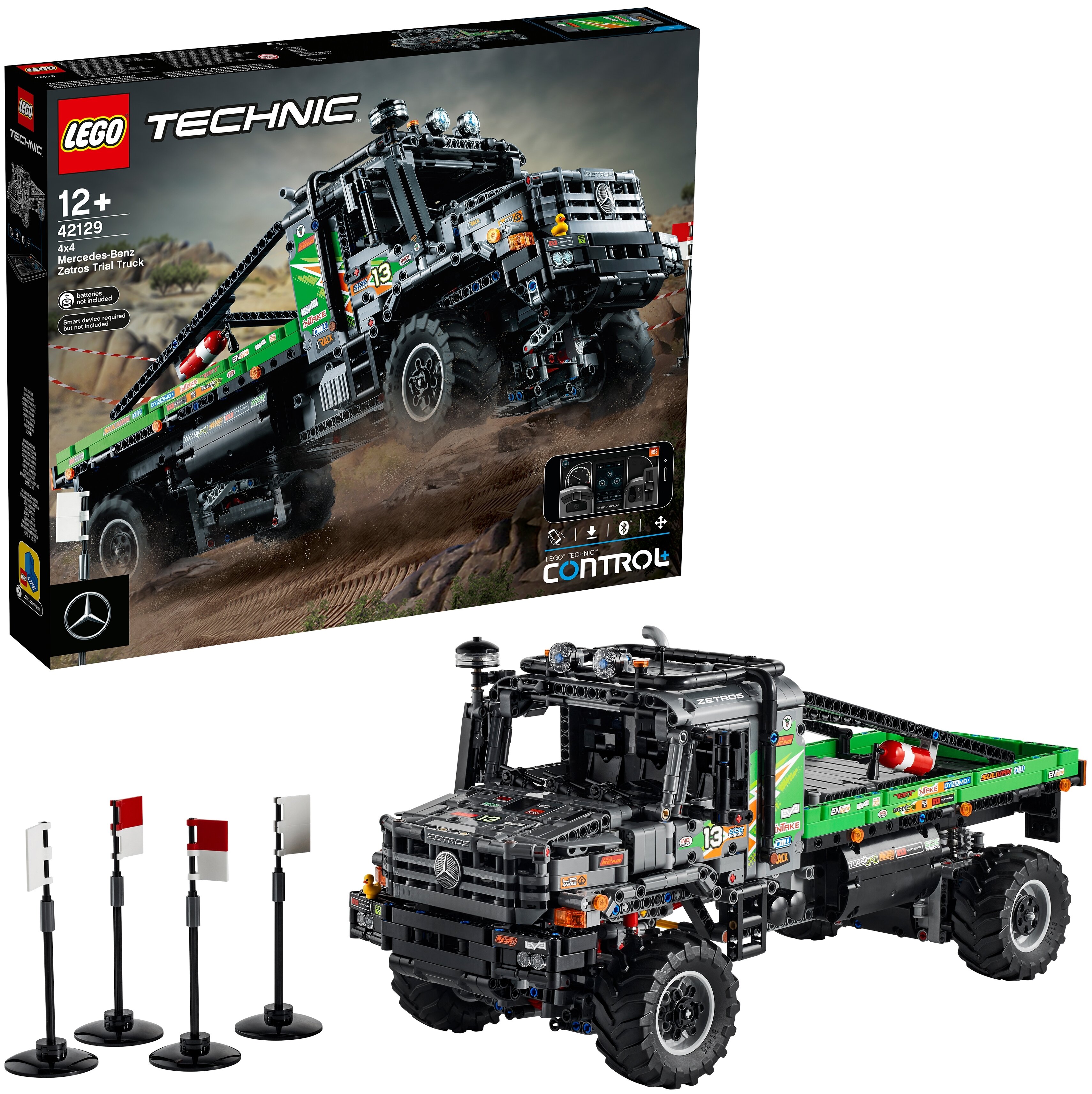 Конструктор LEGO Technic Полноприводный грузовик-внедорожник Mercedes-Benz  Zetros, деталей: 2129, 1216483 купить в Барнауле в интернет-магазине e2e4