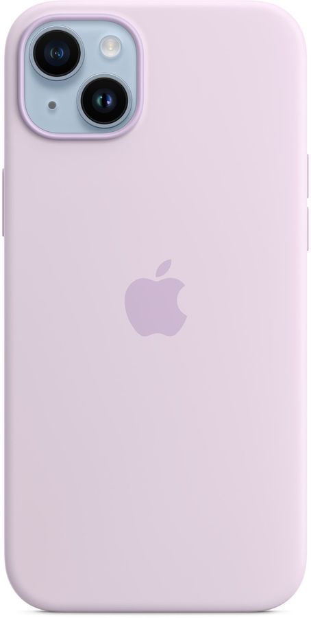 

Чехол-накладка Apple Silicone Case with MagSafe для смартфона Apple iPhone 14 Plus, силикон/микрофибра, лиловый (MPT83FE/A)