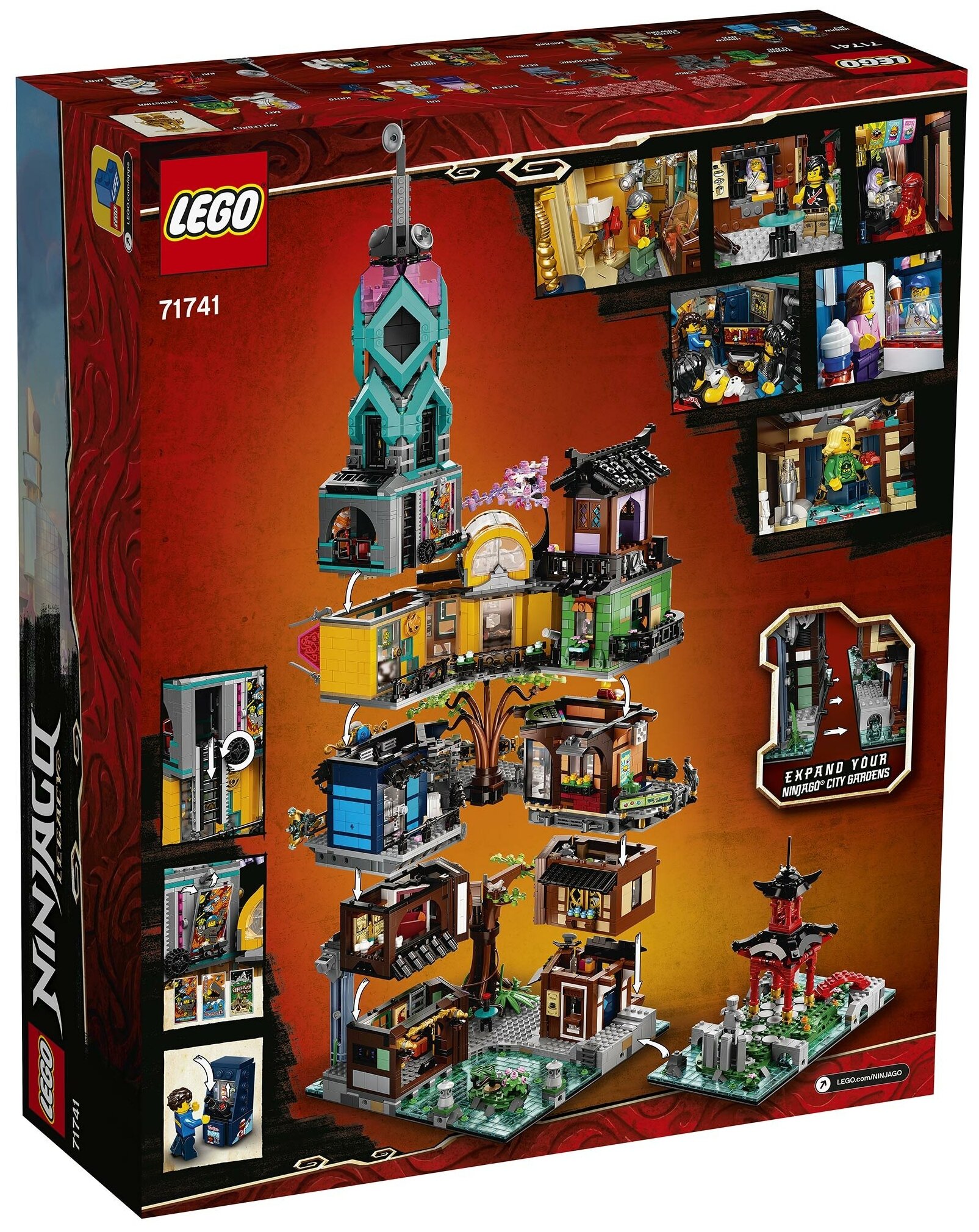 Конструктор LEGO NINJAGO City Gardens, деталей: 5685, 1216527 купить в  Новосибирске в интернет-магазине e2e4