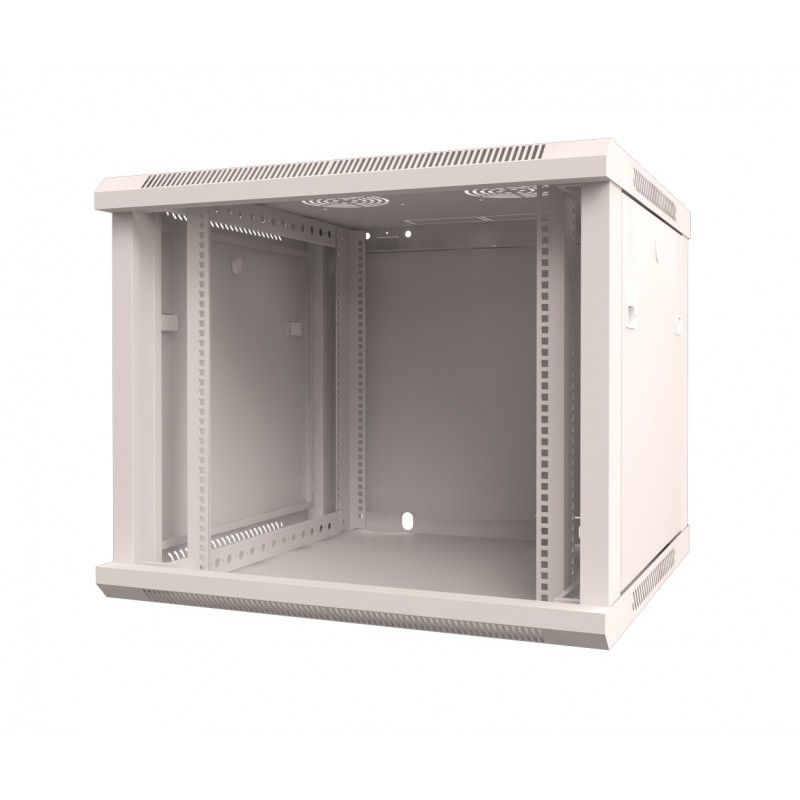 Шкаф телекоммуникационный настенный 6U 600x600 мм, без дверей, серый, в сборе, Netko WM (WM 6606.900 w/o door)