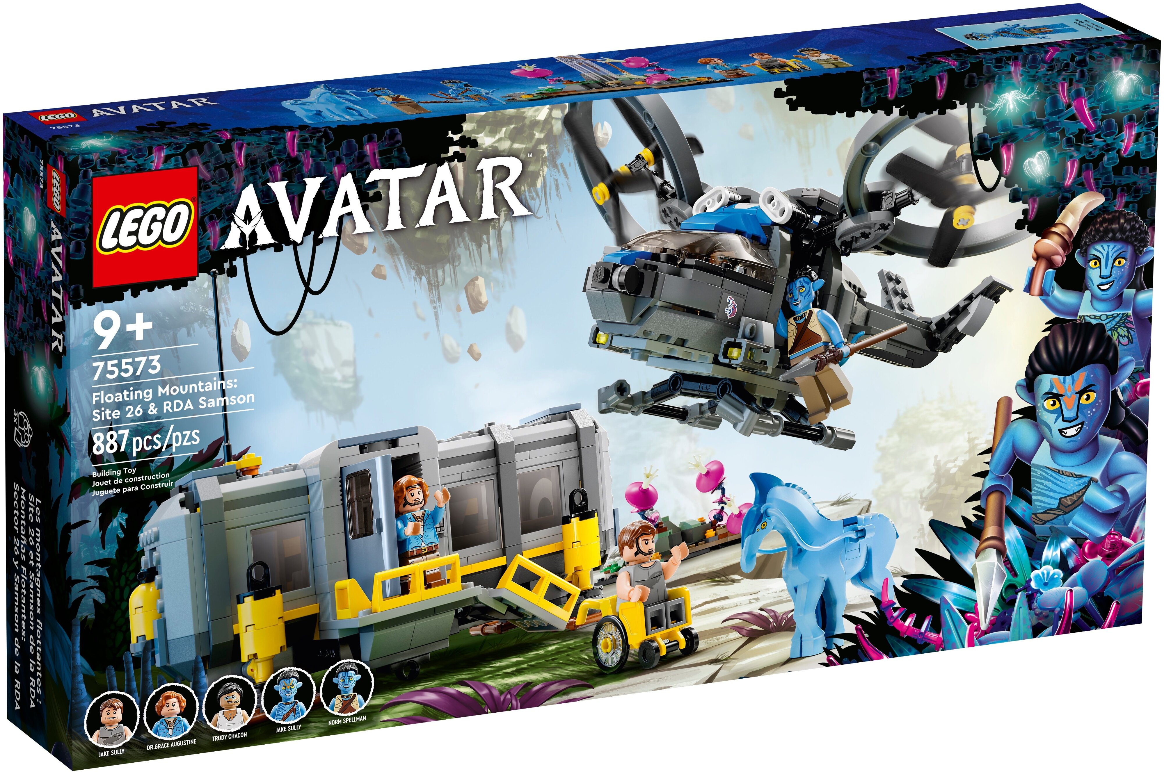 Конструктор LEGO Avatar, Floating Mountains: Site 26 & RDA Samson, деталей: 887 (75573)