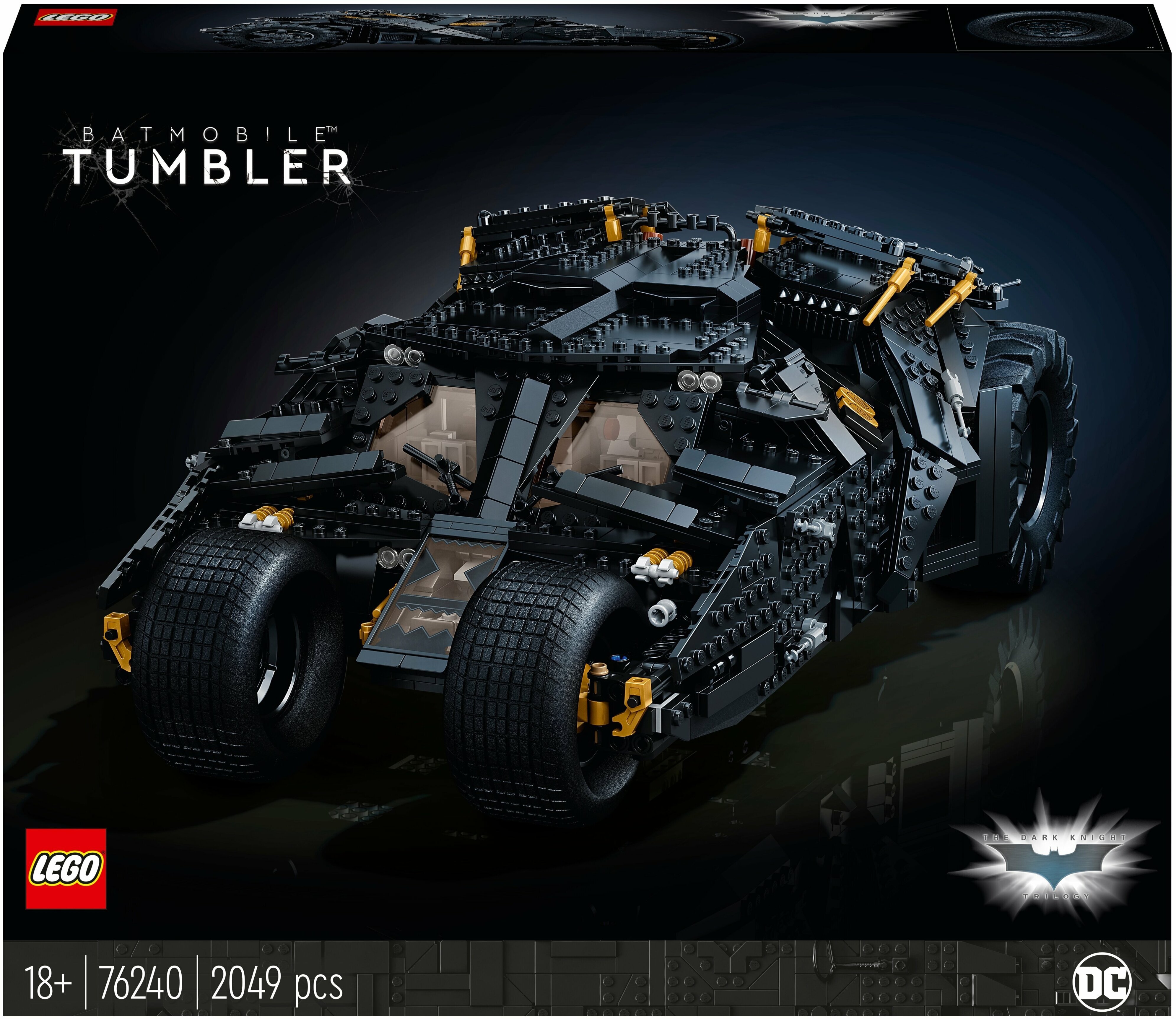 

Конструктор LEGO DC Comics Super Heroes Бэтмобиль «Тумблер», деталей: 2049 (76240), DC Comics Super Heroes Бэтмобиль «Тумблер»
