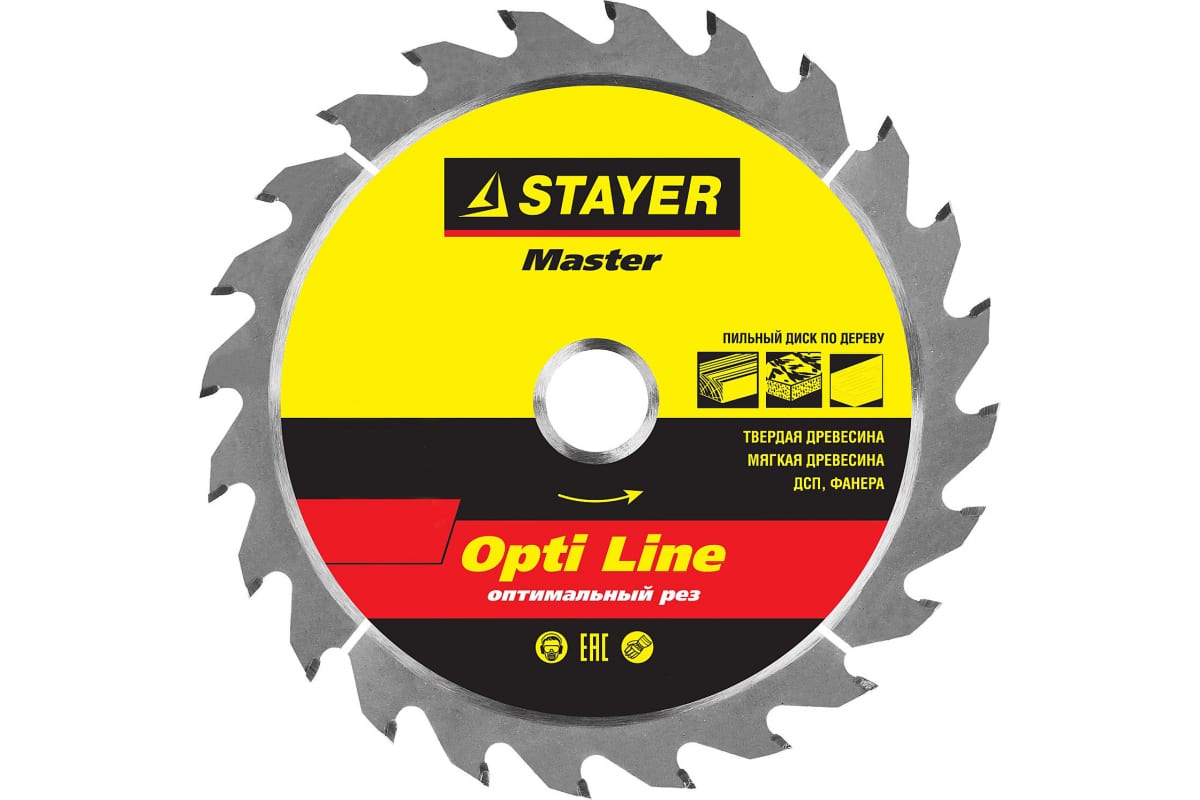 

Пильный диск STAYER Optima, ⌀140 мм x 20 мм по дереву, оптимальный рез, 20Т, 1 шт. (3681-140-20-20_z01)