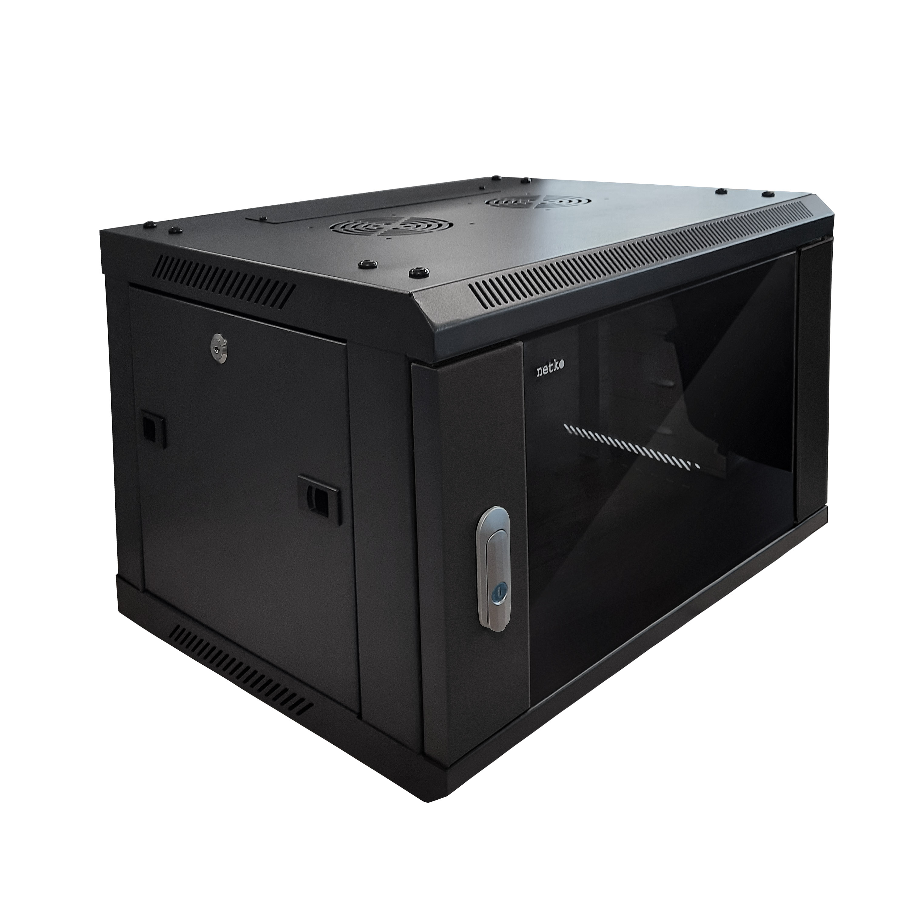 

Шкаф телекоммуникационный настенный 12U 600x450 мм, стекло, черный, разборный, Netko WMA (Wall Maestro) (N.WMA.6412GWD.60188.BK)
