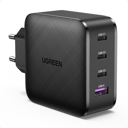 

Сетевое зарядное устройство UGREEN CD224 65 Вт, USB, 3xUSB type-C, Quick Charge, PD, 5А, черный (70774), CD224