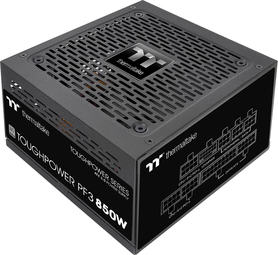 Блок питания 850 Вт, Thermaltake Toughpower PF3, 120 мм 80 Plus Platinum