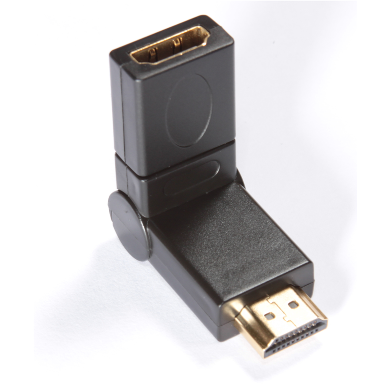 

Переходник (адаптер) HDMI(19M)-HDMI(19F), черный Greenconnect GC-CV310 (GC-CV310), GC-CV310