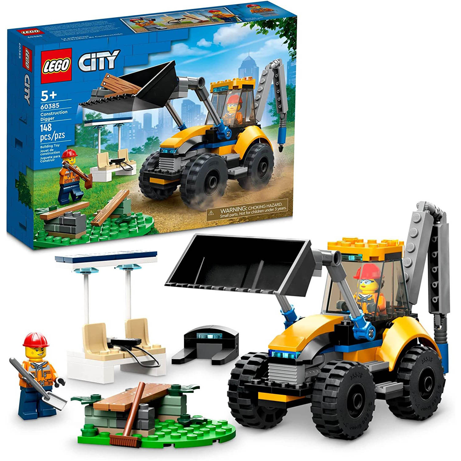 

Конструктор LEGO City Great Vehicles Excavator, деталей: 148 (60385), City Great Vehicles Excavator