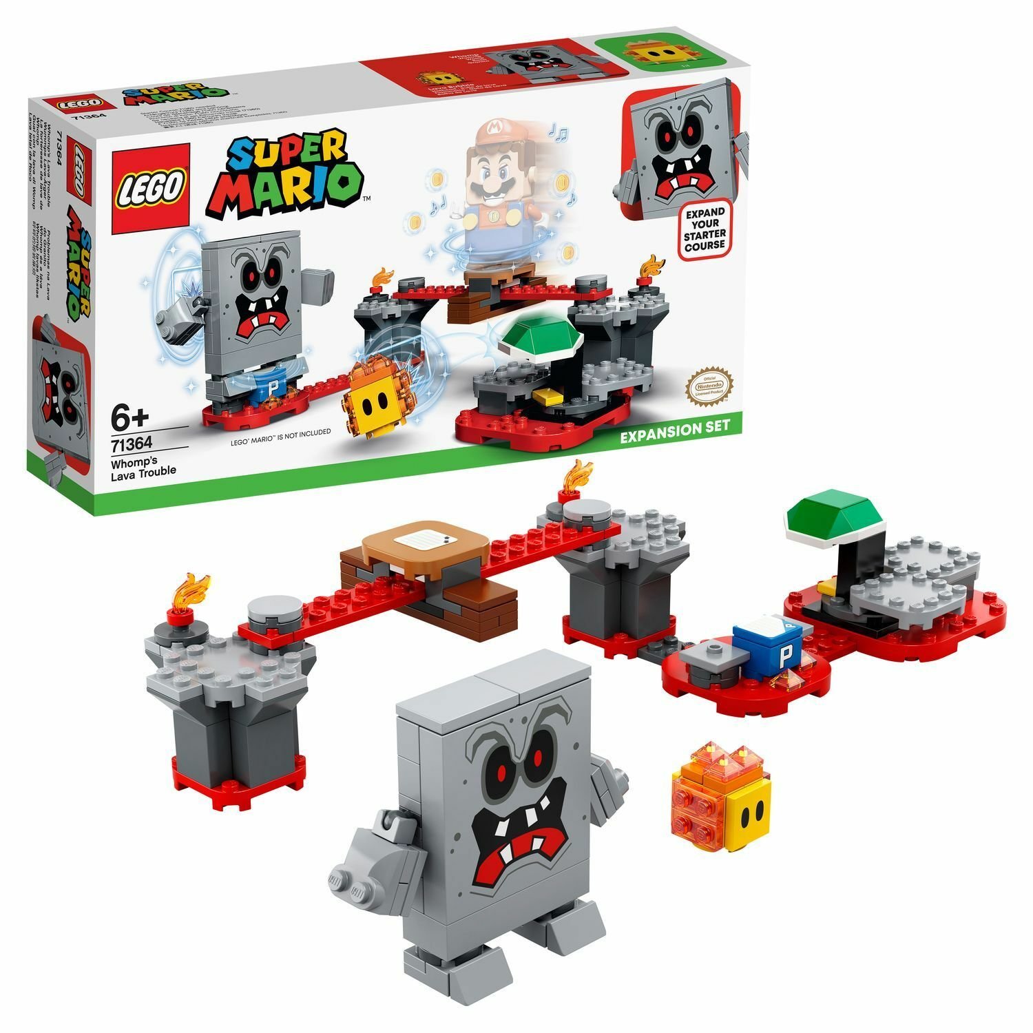 

Конструктор LEGO Super Mario Whomps Lava Trouble Expansion Set, деталей: 133 (71364), Super Mario Whomps Lava Trouble Expansion Set