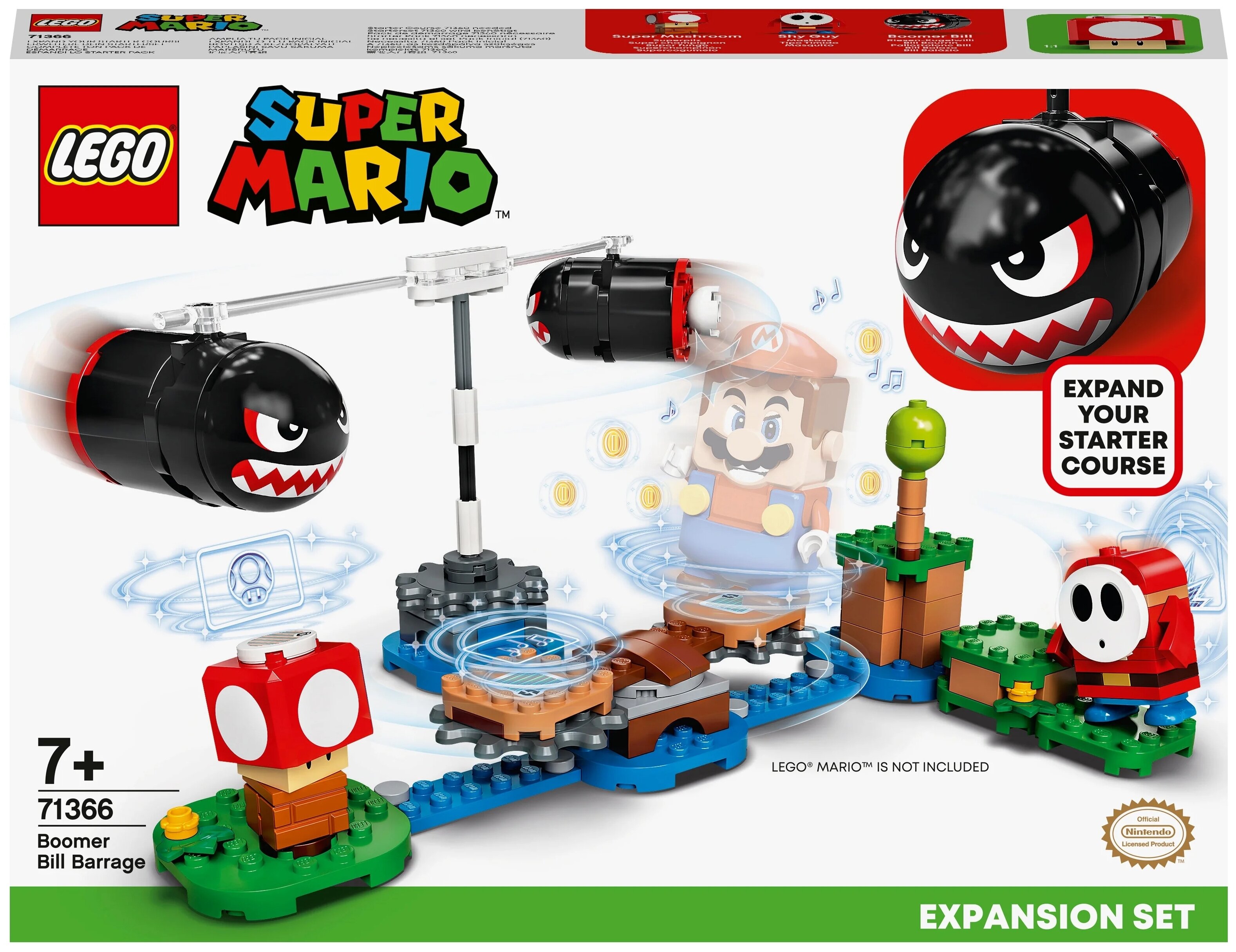 

Конструктор LEGO Super Mario Boomer Bill Barrage Expansion Set, деталей: 132 (71366), Super Mario Boomer Bill Barrage Expansion Set