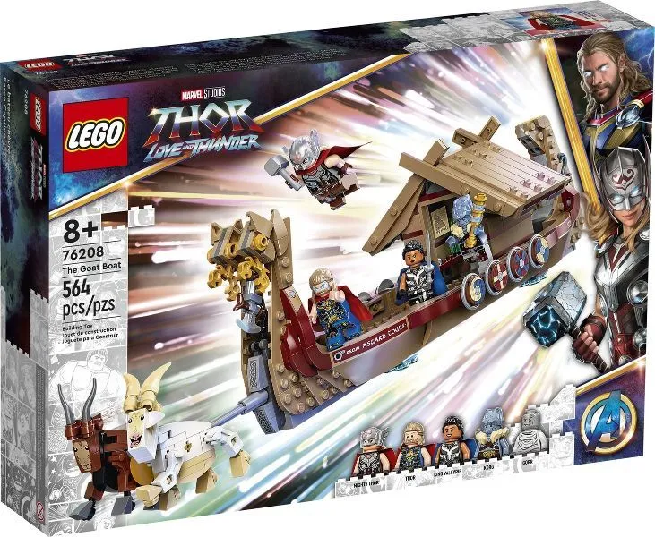 

Конструктор LEGO Marvel Лодка-коза, деталей: 564 (76208), Marvel Лодка-коза