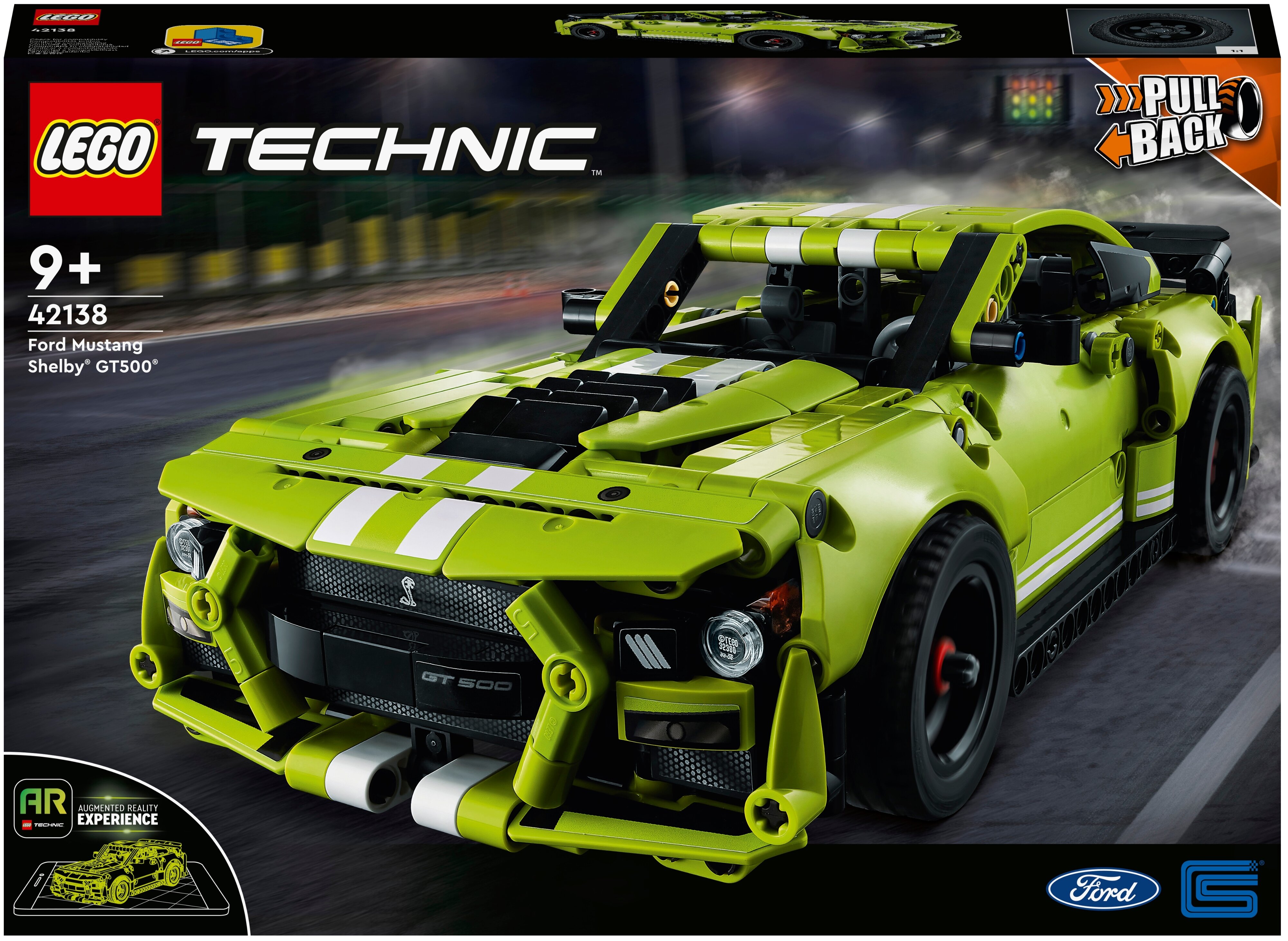Конструктор LEGO Technic Ford Mustang Shelby GT500, деталей: 544