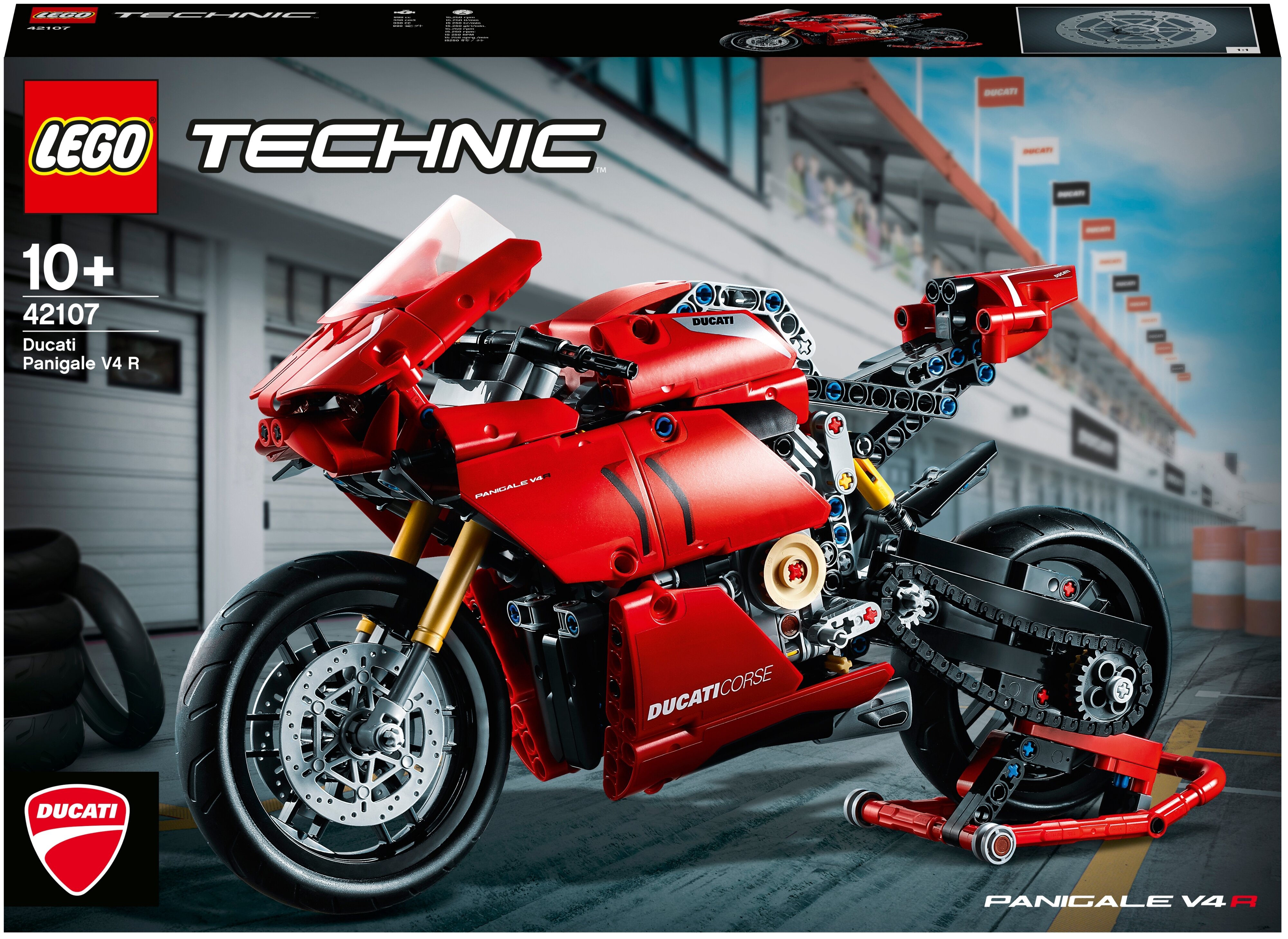 

Конструктор LEGO Technic Ducati Panigale V4 R, деталей: 646 (42107), Technic Ducati Panigale V4 R