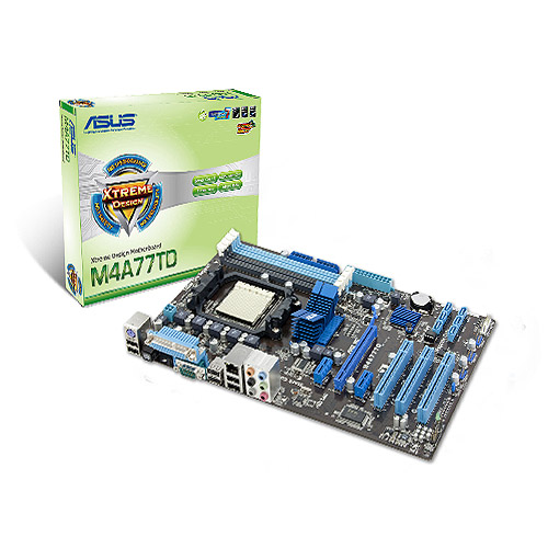Материнская плата ASUS M4A77TD, SocketAM3, AMD 770, ATX