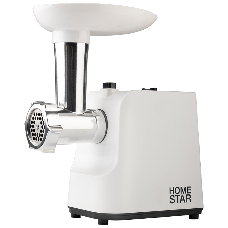 

Электрическая мясорубка HomeStar HS-2033, 2 кВт, 1.5 кг/мин, белый (105670), HS-2033