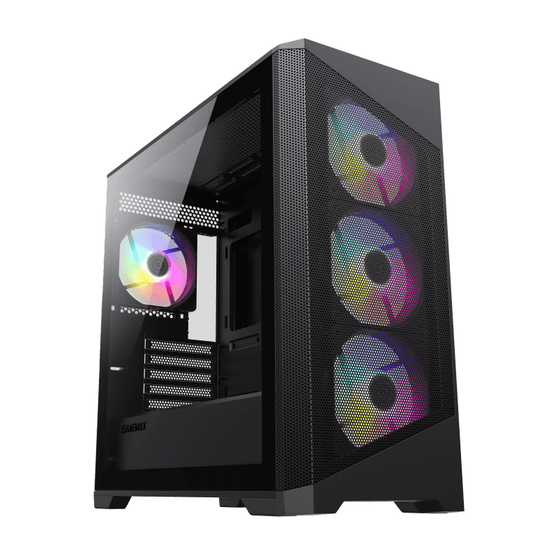 

Корпус GameMax Destroyer MB, mATX, Midi-Tower, USB 3.0, RGB подсветка, черный, без БП (Destroyer MB), Destroyer MB