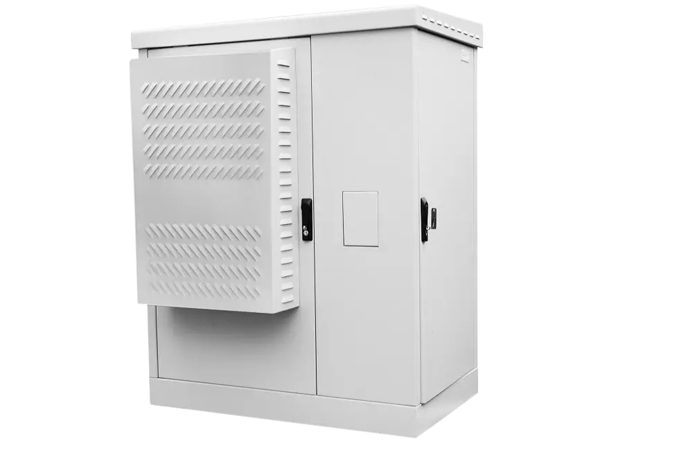 Шкаф уличный всепогодный напольный 18U 1000x900 мм, металл, серый, ЦМО ШТВ-2 ШТВ-2-18.10.9-К3А3-ТК-МС3 (30130211208)
