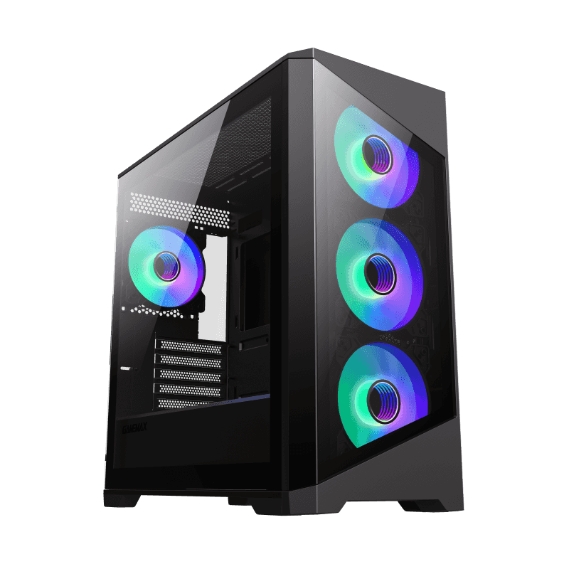 

Корпус GameMax Destroyer TGB, mATX, Midi-Tower, USB 3.0, RGB подсветка, черный, без БП (Destroyer TGB), Destroyer TGB