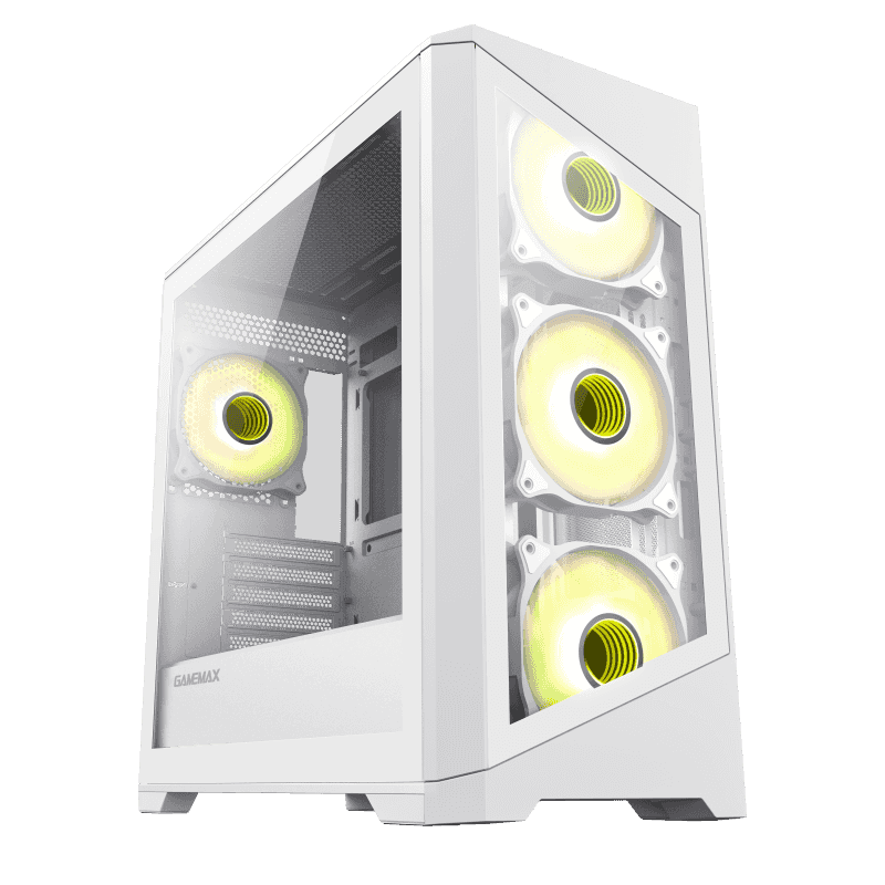 

Корпус GameMax Destroyer TGW, mATX, Midi-Tower, USB 3.0, RGB подсветка, белый, без БП (Destroyer TGW), Destroyer TGW
