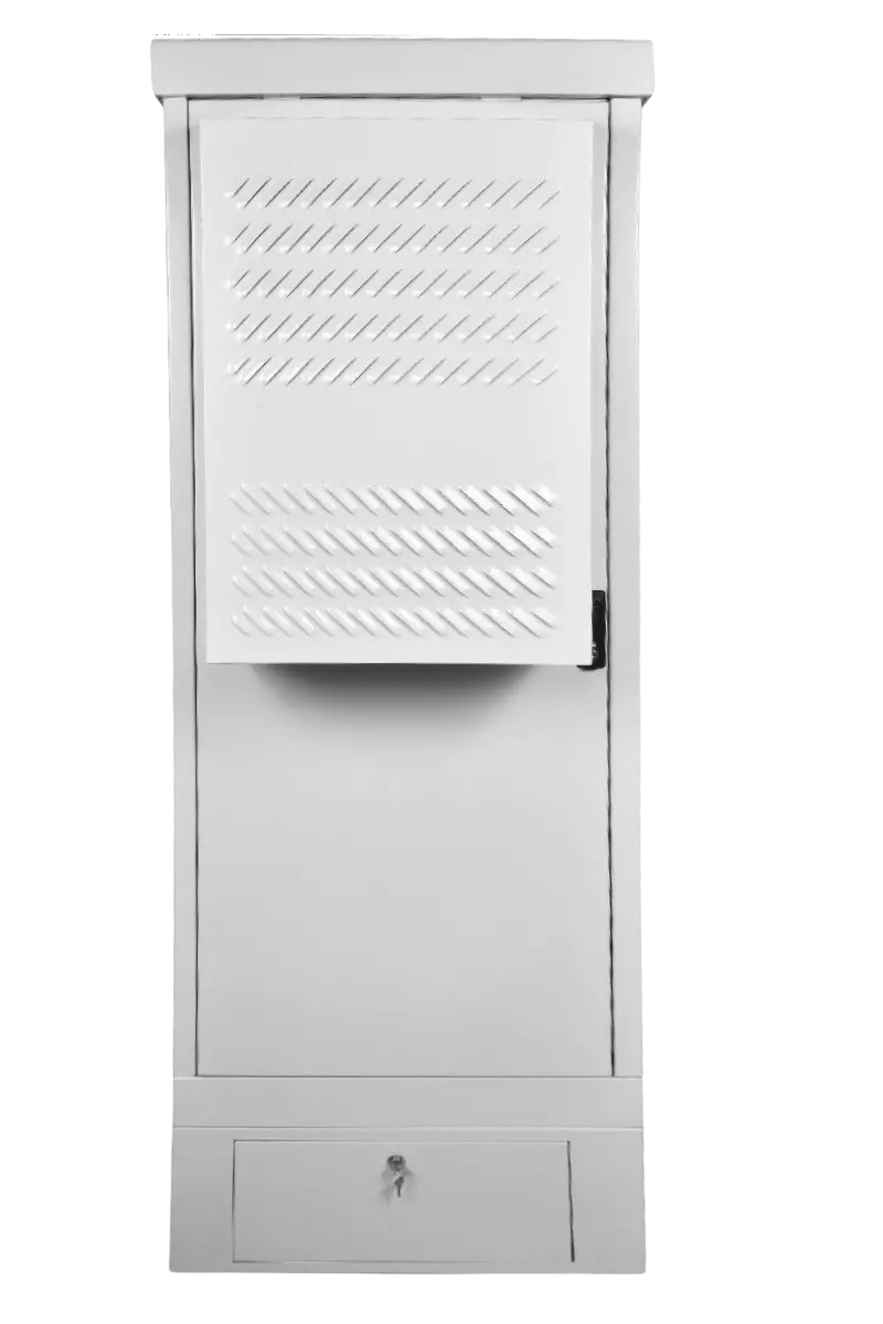 Шкаф уличный всепогодный напольный 24U 700x600 мм, металл, серый, ЦМО ШТВ-1 ШТВ-1-24.7.6-К3АА-ТК-МС3 (30130211101)