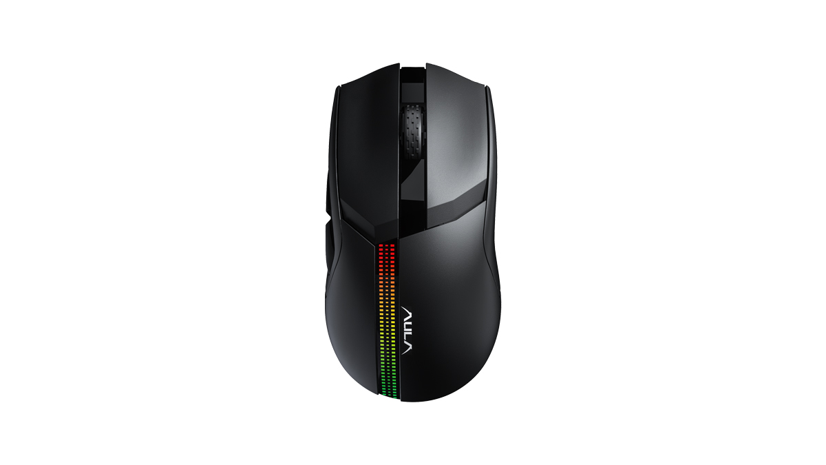

Мышь беспроводная/проводная AULA F813, 4800dpi, оптическая светодиодная, USB/Радиоканал, черный (F813), F813